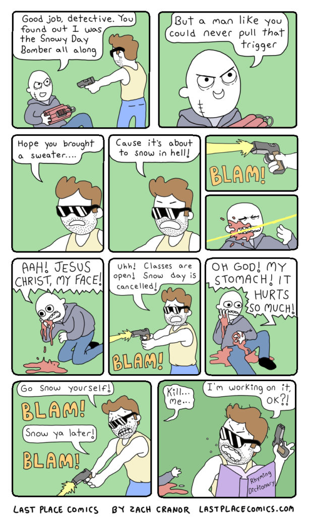 Death puns comic