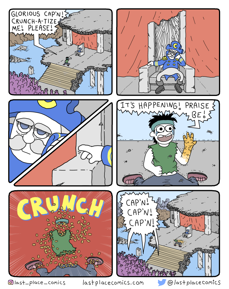 cap'm crunch captain crunch akira apocolypse ruins parody webcomic comic tetsuo transform cult 
