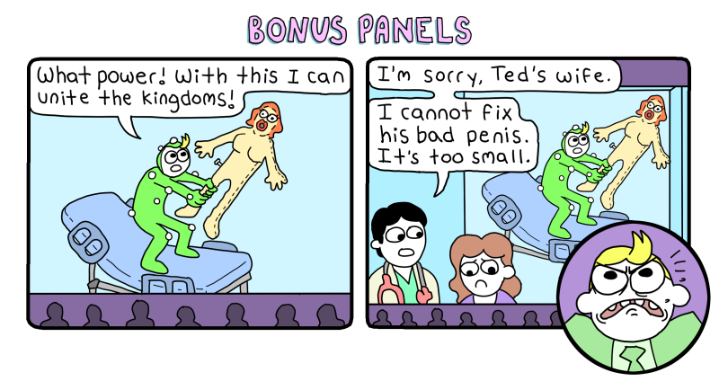 Bonus panel green scream